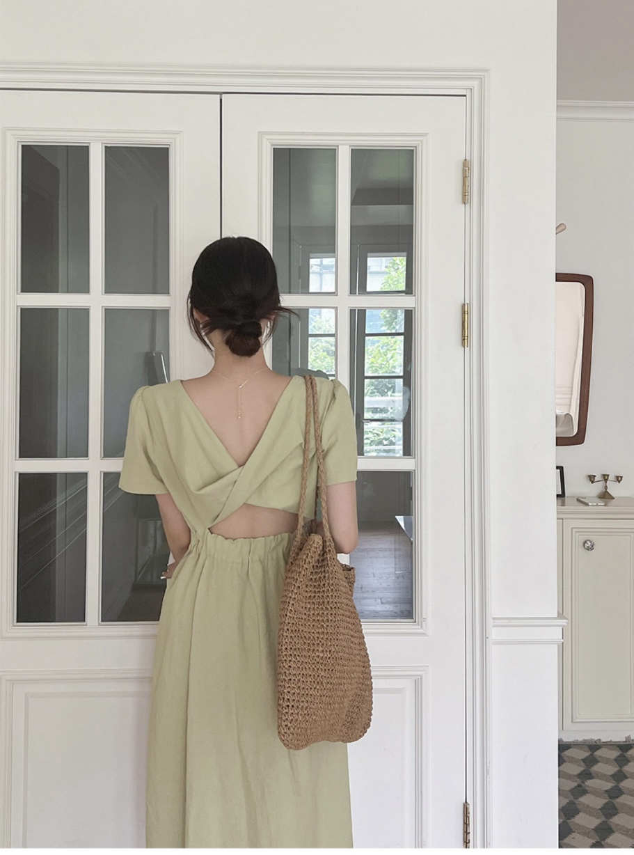 FRILL-T東大門代購女裝新款時尚真品人氣職業25春夏連衣裙FRILL-T連衣裙