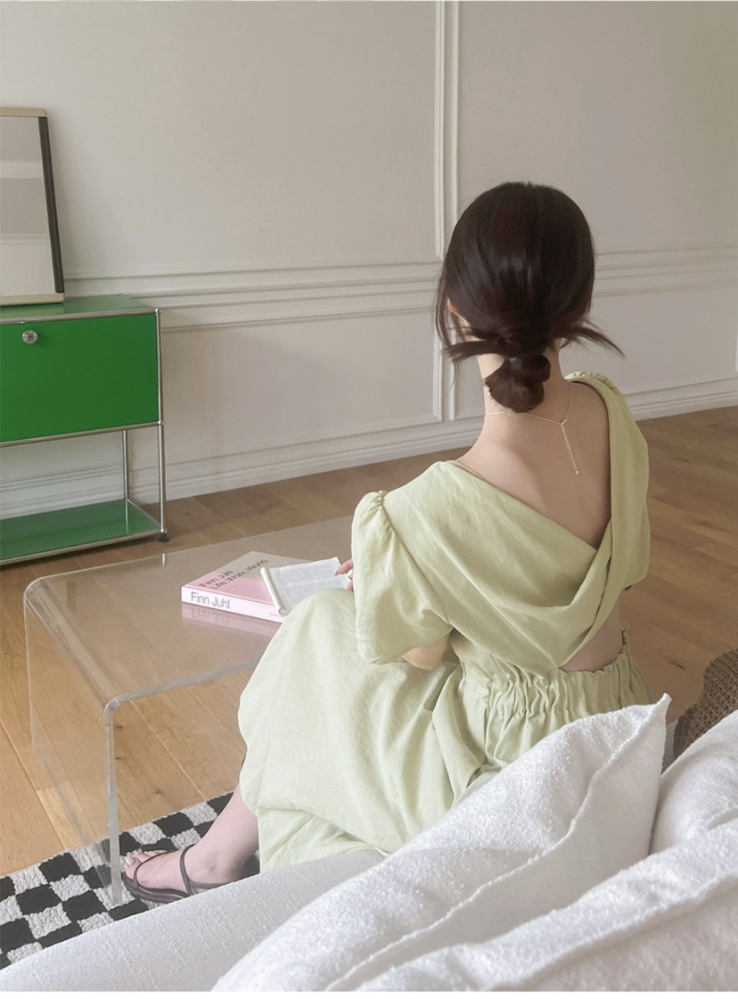 FRILL-T東大門代購女裝新款時尚真品人氣職業25春夏連衣裙FRILL-T連衣裙