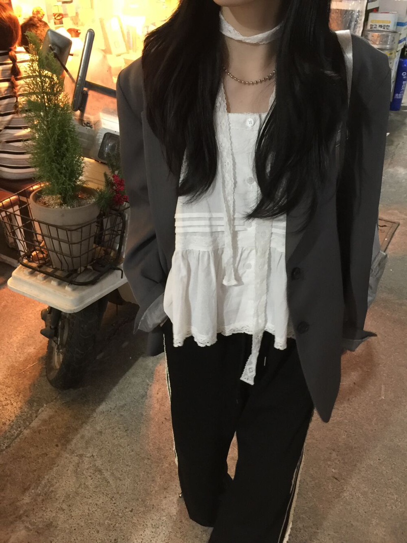 FRILL-T東大門代購女裝新款休閑推薦人氣熱賣吊帶背心含脖帶FRILL-T吊帶/背心