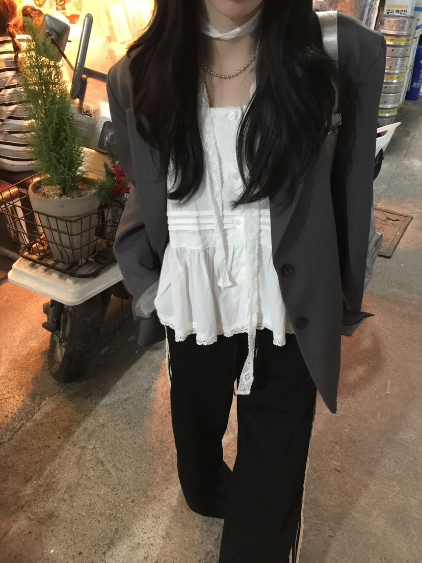 FRILL-T東大門代購女裝新款休閑推薦人氣熱賣吊帶背心含脖帶FRILL-T吊帶/背心