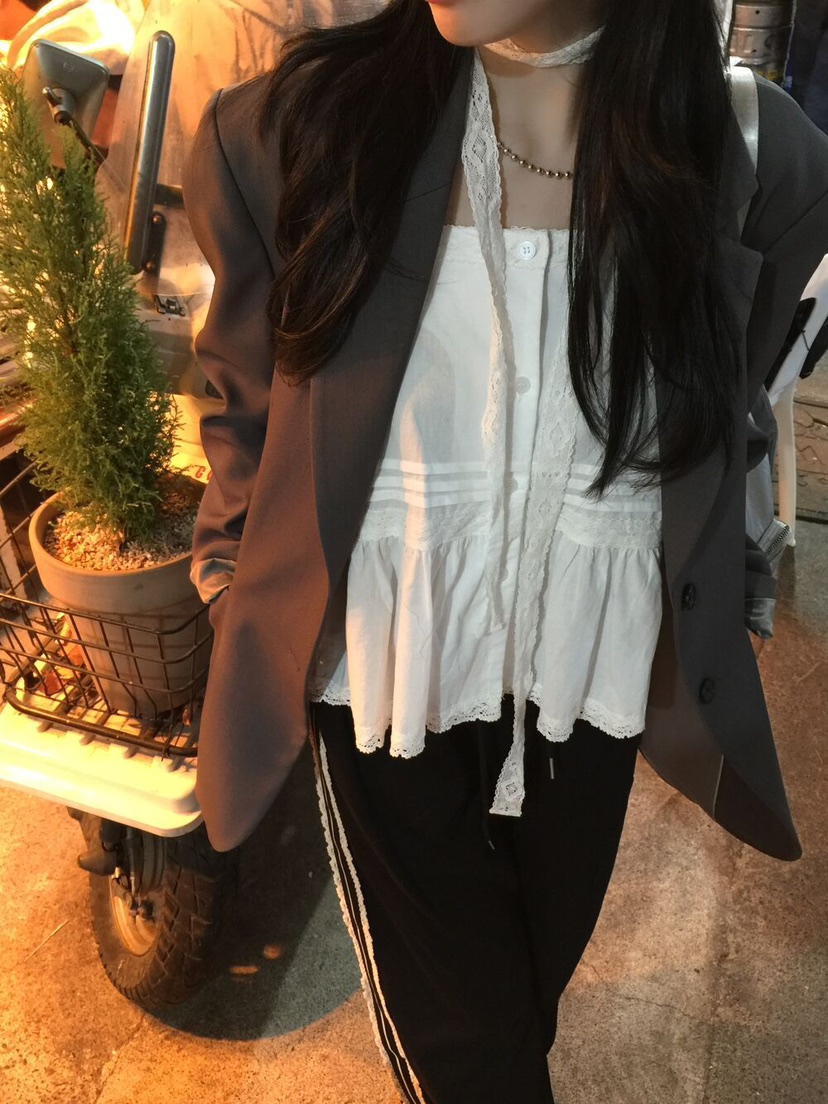 FRILL-T東大門代購女裝新款休閑推薦人氣熱賣吊帶背心含脖帶FRILL-T吊帶/背心
