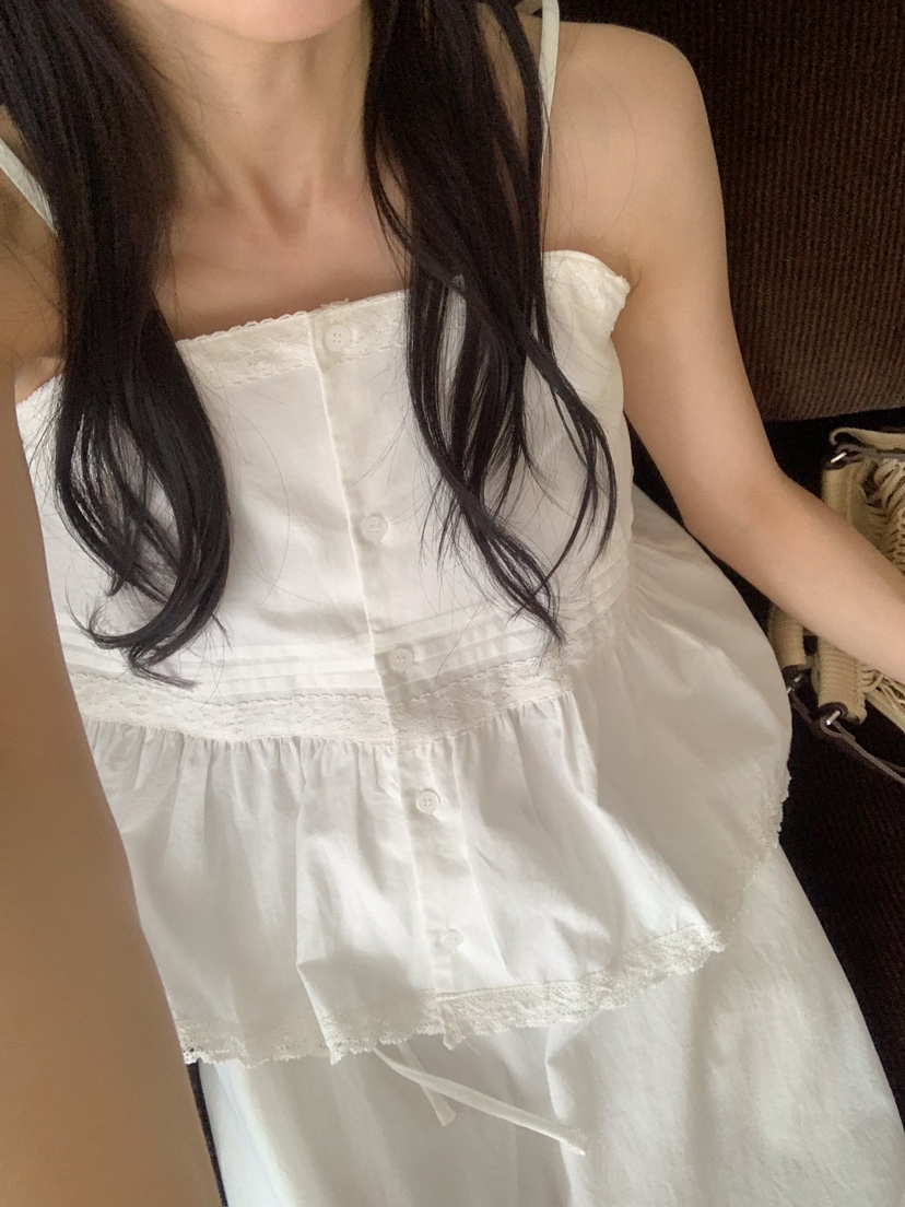 FRILL-T東大門代購女裝新款休閑推薦人氣熱賣吊帶背心含脖帶FRILL-T吊帶/背心
