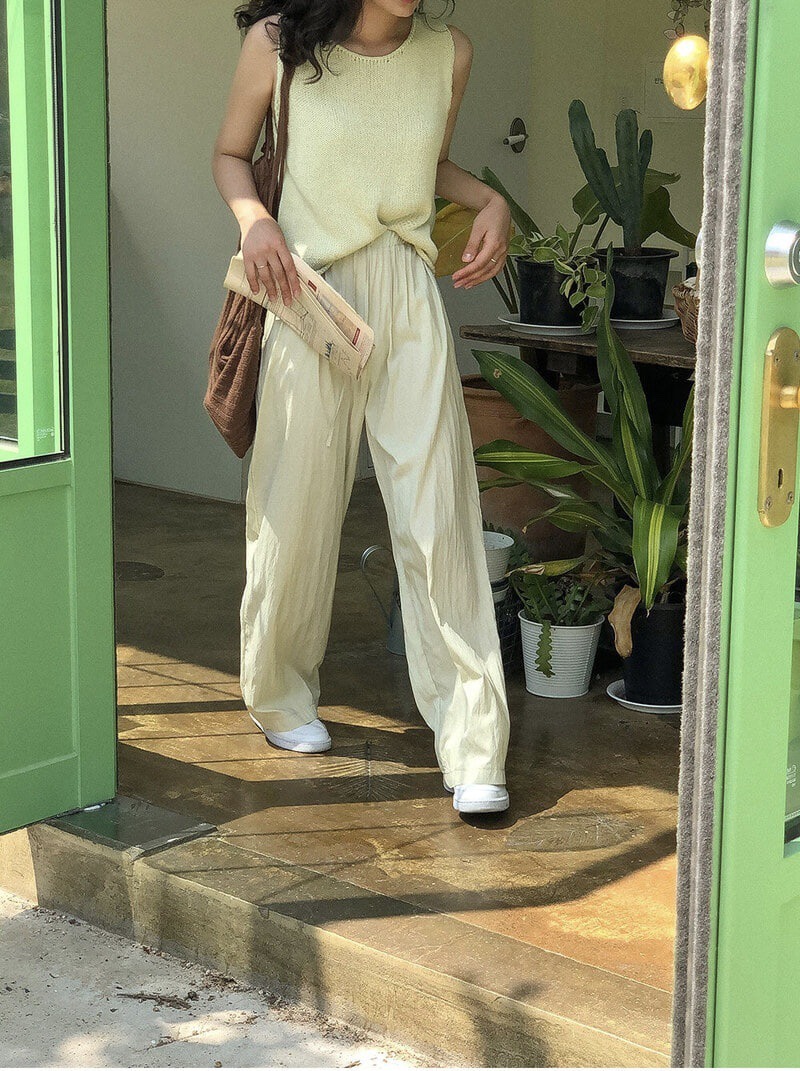 FRILL-T東大門代購女士新品真品25春夏職業推薦人氣休閑褲FRILL-T休閑褲