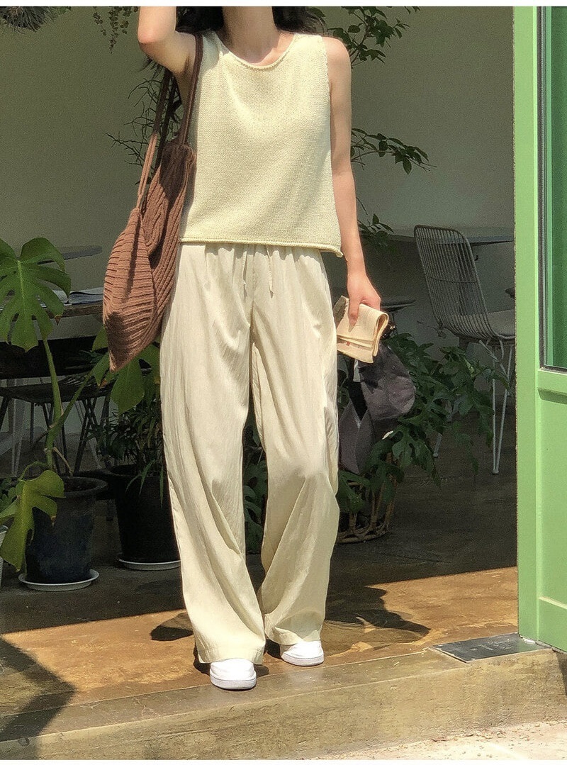 FRILL-T東大門代購女士新品真品25春夏職業推薦人氣休閑褲FRILL-T休閑褲