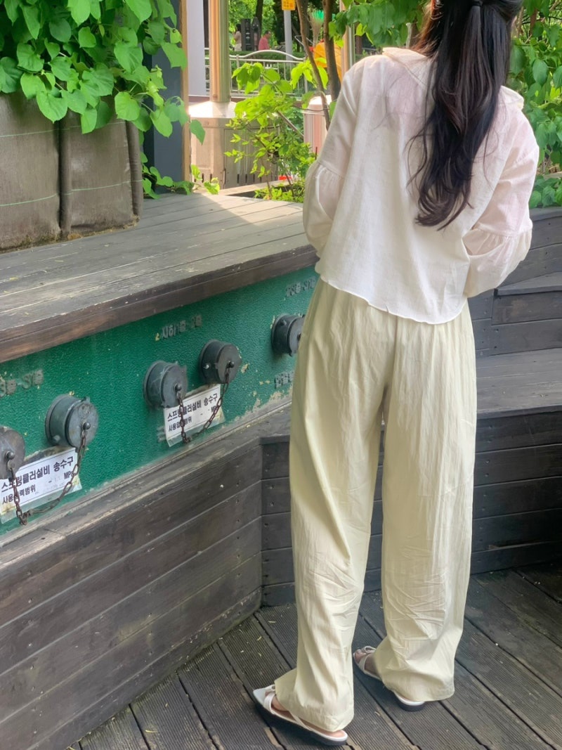 FRILL-T東大門代購女士新品真品25春夏職業推薦人氣休閑褲FRILL-T休閑褲