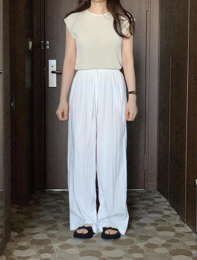 FRILL-T東大門代購女士新品真品25春夏職業推薦人氣休閑褲FRILL-T休閑褲