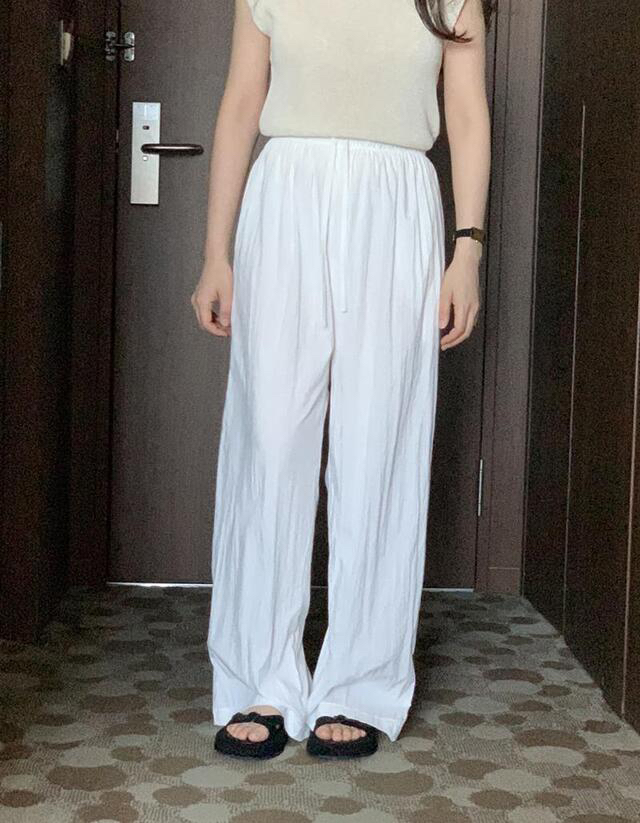 FRILL-T東大門代購女士新品真品25春夏職業推薦人氣休閑褲FRILL-T休閑褲圖色2