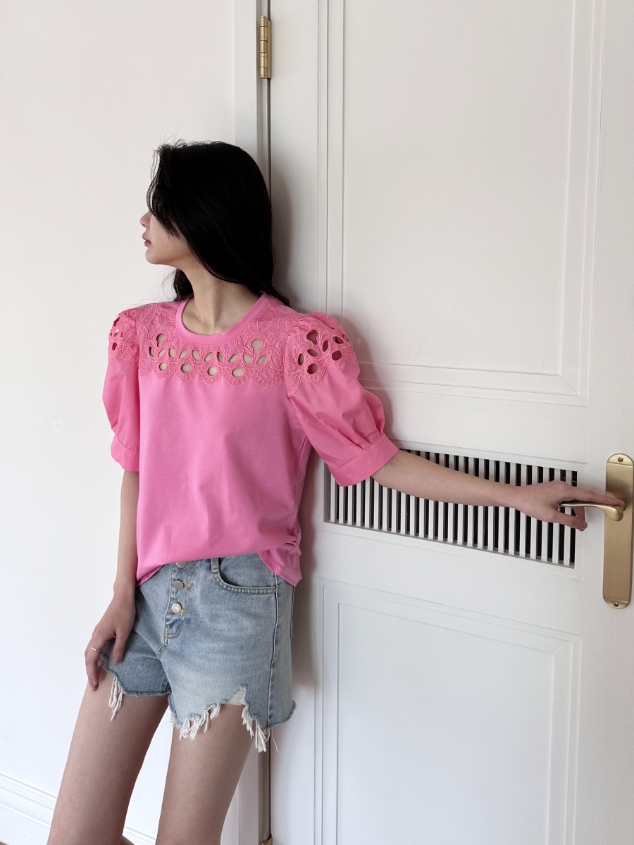 CLASSY-O東大門實拍女士新款熱賣休閑25春夏真品人氣T恤刺繡CLASSY-OT恤