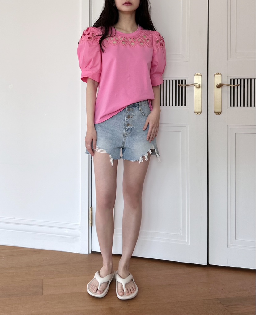 CLASSY-O東大門實拍女士新款熱賣休閑25春夏真品人氣T恤刺繡CLASSY-OT恤
