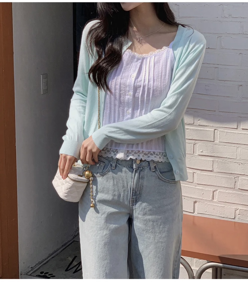 FRILL-T東大門代購女士新款真品休閑推薦吊帶背心蕾絲緊身FRILL-T吊帶/背心