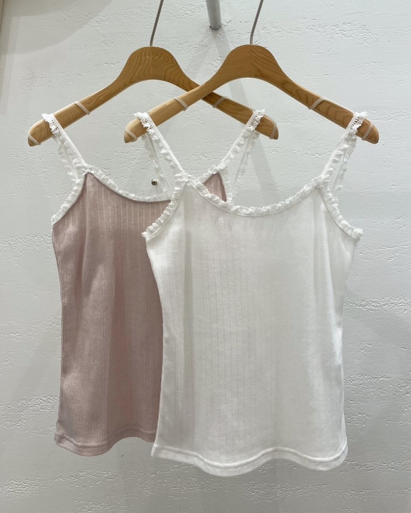 OEUF東大門代購女裝新品時尚職業25春夏休閑人氣推薦吊帶背心OEUF吊帶/背心