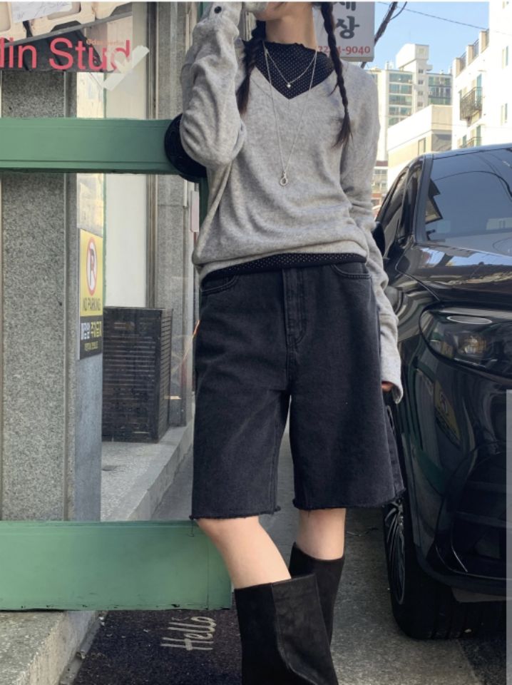 LIVE FOREVER東大門代購女士新品人氣推薦熱賣休閑時尚短褲LIVE FOR_EVER短褲