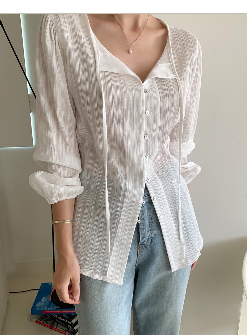 FRILL-T東大門直郵女裝新款推薦熱賣人氣25春夏襯衫蕾絲衫FRILL-T襯衫/蕾絲衫