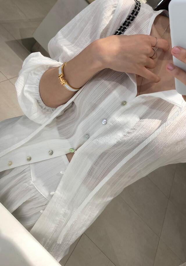 FRILL-T東大門直郵女裝新款推薦熱賣人氣25春夏襯衫蕾絲衫FRILL-T襯衫/蕾絲衫