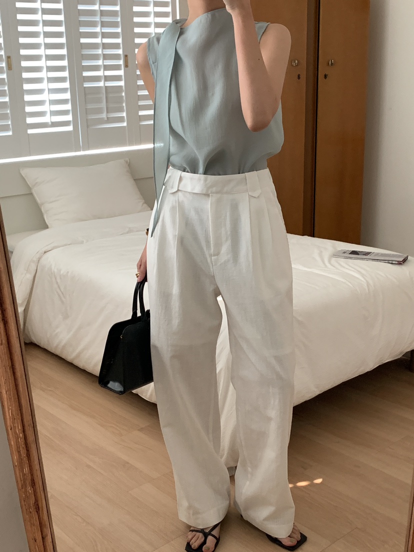FRILL-T直郵韓國代購㊣女裝新款休閑推薦時尚25春夏休閑褲FRILL-T休閑褲