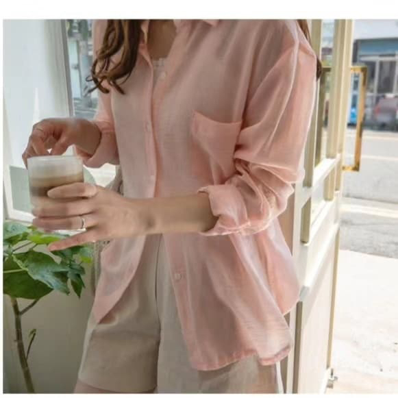 FRILL-T韓國直郵㊣東大門實拍女裝新品推薦人氣襯衫蕾絲衫FRILL-T襯衫/蕾絲衫