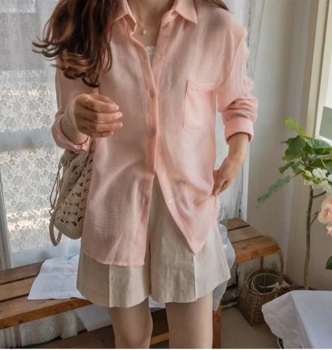 FRILL-T韓國直郵㊣東大門實拍女裝新品推薦人氣襯衫蕾絲衫FRILL-T襯衫/蕾絲衫圖色2