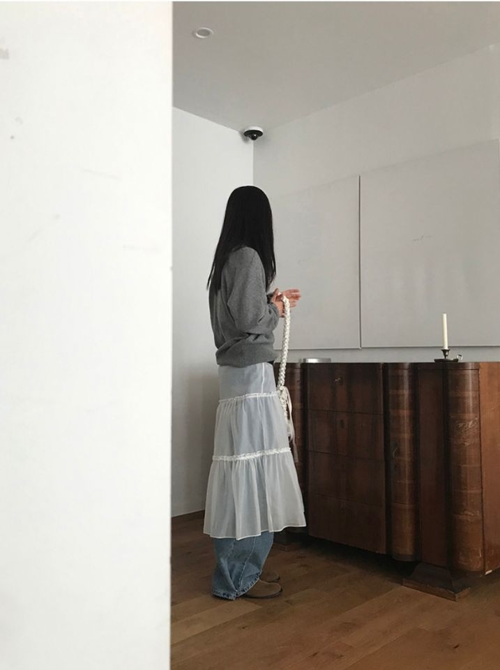 LIVE FOREVER韓國直郵㊣東大門實拍女裝新品熱賣人氣25春夏長裙LIVE FOR_EVER長裙