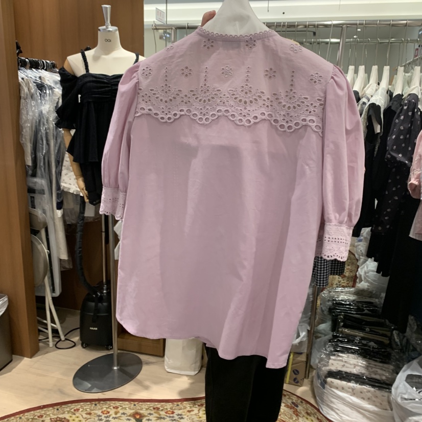 OGI韓國直郵㊣女裝新款人氣休閑25春夏熱賣時尚推薦襯衫蕾絲衫FLat OGI襯衫/蕾絲衫