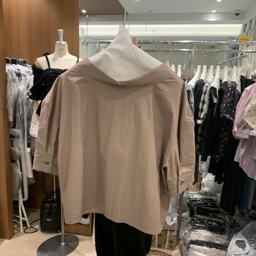 OGI韓國直郵㊣東大門實拍女裝新品時尚25春夏推薦襯衫蕾絲衫FLat OGI襯衫/蕾絲衫