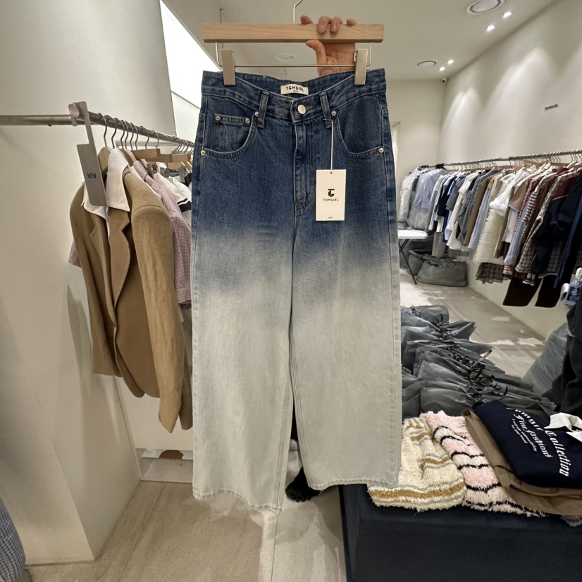 TOMGIRL韓國直郵㊣女裝新款熱賣人氣休閑時尚25春夏推薦牛仔褲FEBRUARY 11牛仔褲圖色1