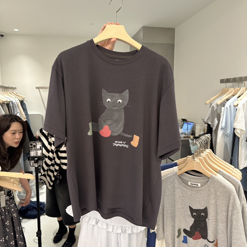 PEPPER-L韓國㊣直郵東大門代購女裝新品25春夏人氣熱賣T恤PEPPERT恤圖色2
