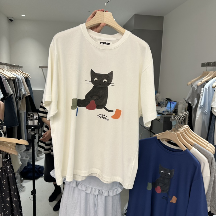 PEPPER-L韓國㊣直郵東大門代購女裝新品25春夏人氣熱賣T恤PEPPERT恤圖色3