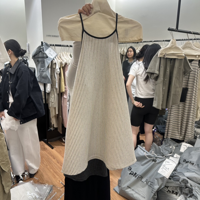 JADEMARKET韓國直郵㊣女裝新款推薦熱賣休閑吊帶背心不含內搭JADE MARKET吊帶/背心圖色3