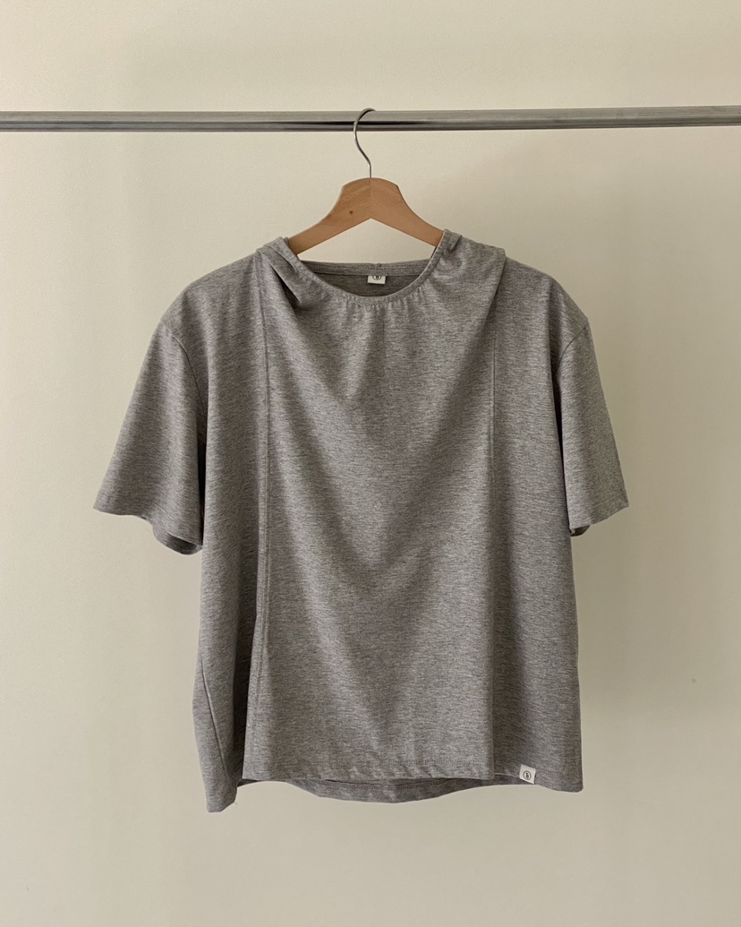 TAE JOON/WALNUT韓國㊣直郵東大門代購女裝新品25春夏T恤連帽衫TAE JOON.WALNUTT恤圖色4