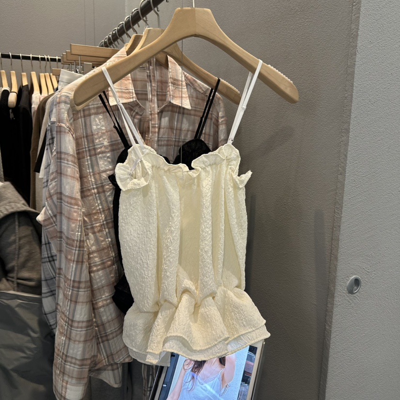 FLAMME TOIT韓國直郵㊣女裝新品25春夏休閑熱賣推薦吊帶背心FLAMME TOIT吊帶/背心