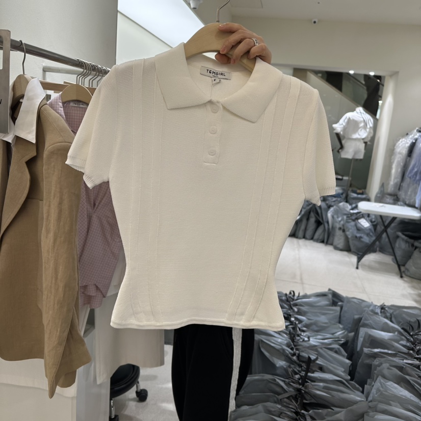TOMGIRL直郵韓國代購㊣女裝新品休閑推薦人氣25春夏時尚針織衫TOMGIRL針織衫