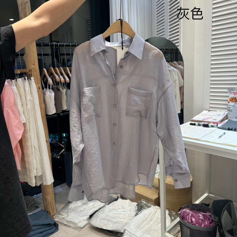 COPINER直郵韓國代購㊣女裝新款25春夏推薦人氣熱賣襯衫蕾絲衫COPINER襯衫/蕾絲衫圖色2
