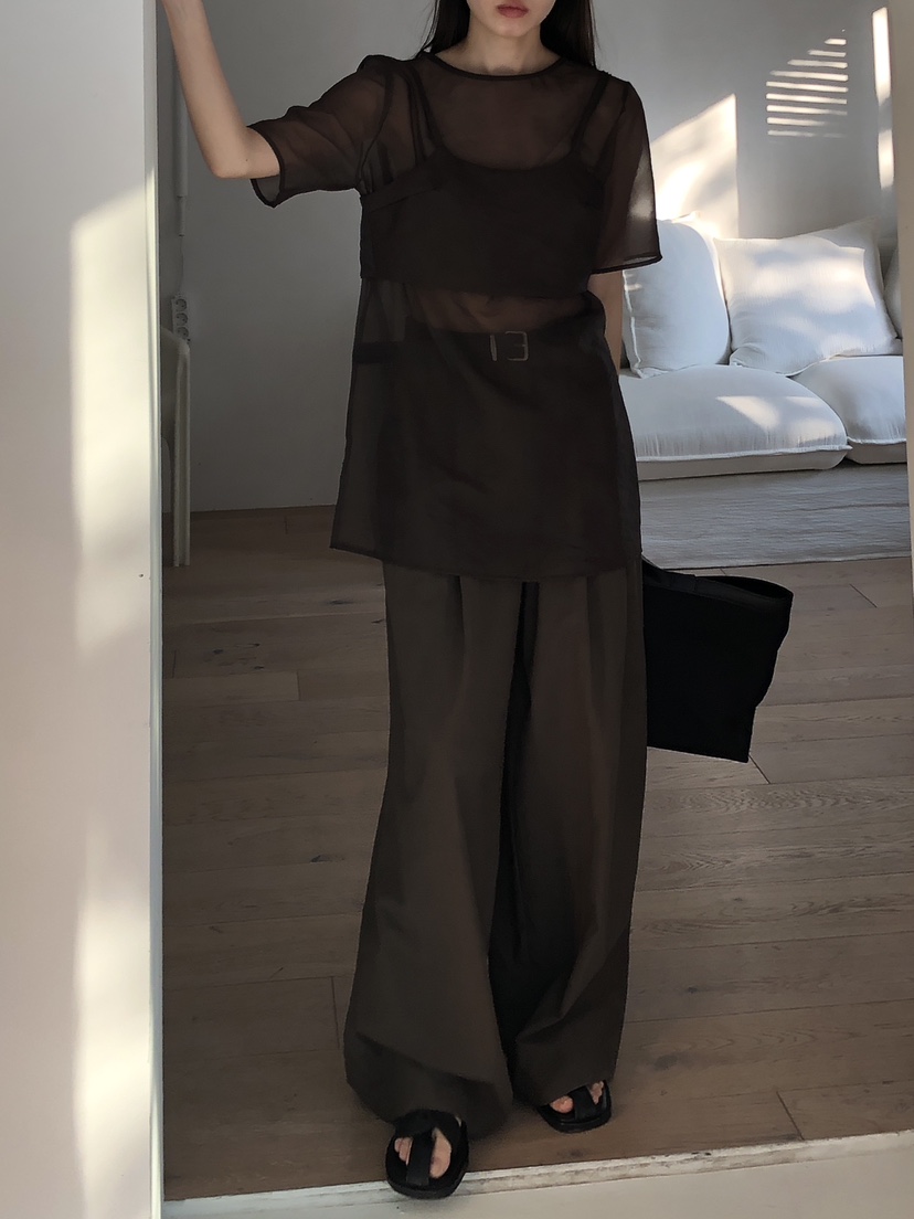 LOGON韓國直郵㊣女裝新品25春夏人氣休閑時尚熱賣正裝褲西褲LOGON正裝褲/西褲