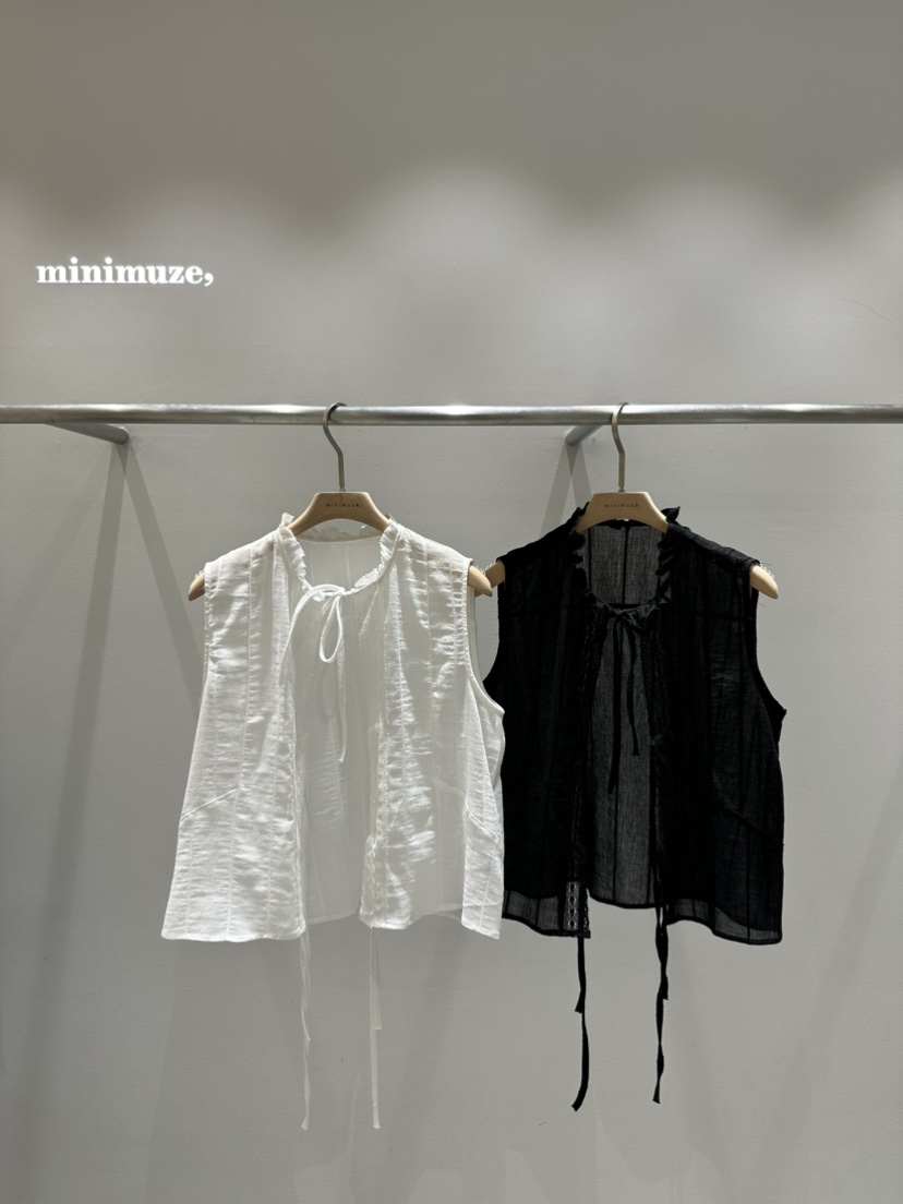 MINIMUZE韓國㊣直郵東大門代購女裝新款25春夏熱賣時尚馬甲MINIMUZE馬甲