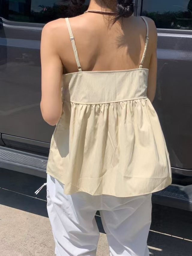 SOUFFLE直郵韓國代購㊣女裝新款時尚休閑推薦吊帶背心羊毛緊身SOUFFLE吊帶/背心
