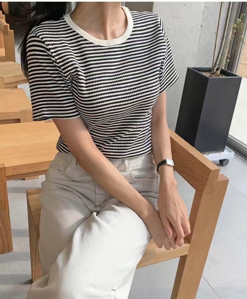 SOUFFLE韓國㊣直郵東大門代購女裝新品25春夏時尚人氣熱賣T恤SOUFFLET恤