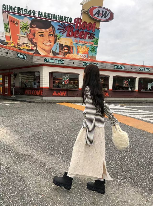 SOUFFLE韓國直郵㊣東大門實拍女裝新品熱賣時尚推薦25春夏長裙SOUFFLE長裙