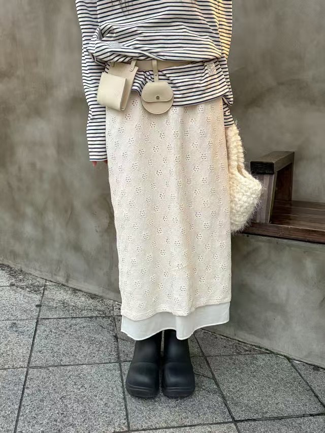 SOUFFLE韓國直郵㊣東大門實拍女裝新品熱賣時尚推薦25春夏長裙SOUFFLE長裙