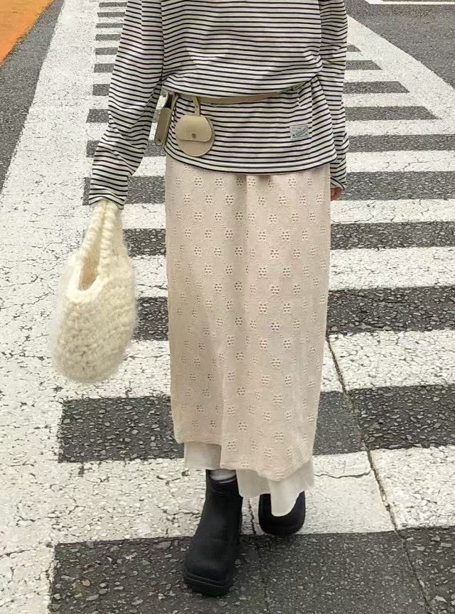 SOUFFLE韓國直郵㊣東大門實拍女裝新品熱賣時尚推薦25春夏長裙SOUFFLE長裙