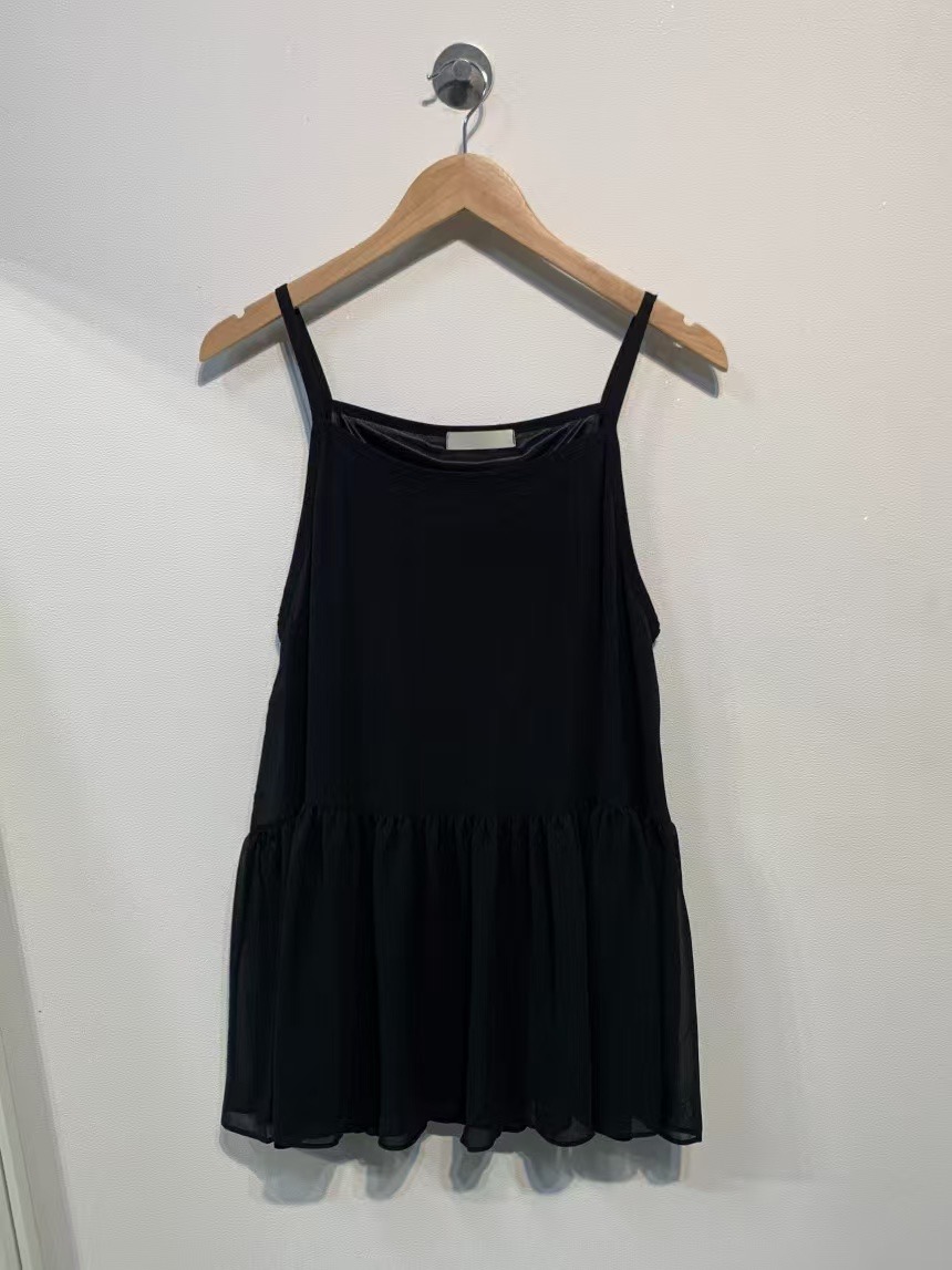 SOUFFLE直郵韓國代購㊣女裝新品25春夏時尚連衣裙荷葉邊緊身SOUFFLE連衣裙圖色2