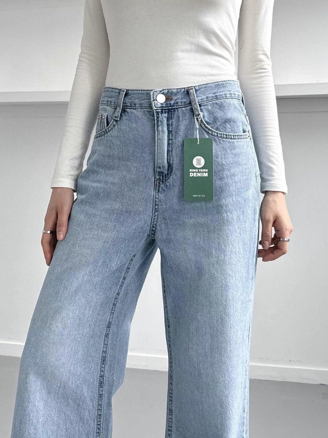 MORPHIN-모르핀-T韓國㊣直郵東大門代購女裝新品時尚牛仔褲MORPHIN-T牛仔褲