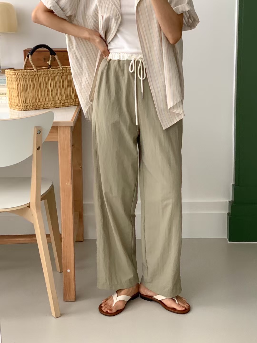 SOUFFLE直郵韓國代購㊣女裝新品時尚人氣休閑推薦熱賣休閑褲SOUFFLE休閑褲