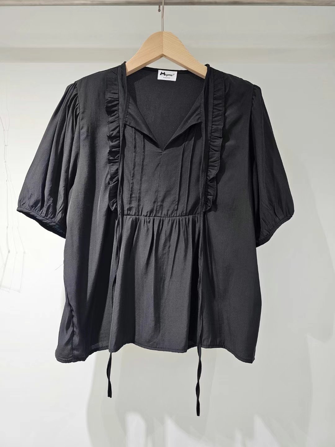 MYME韓國㊣直郵東大門代購女裝新款休閑推薦熱賣襯衫蕾絲衫MYME襯衫/蕾絲衫圖色2