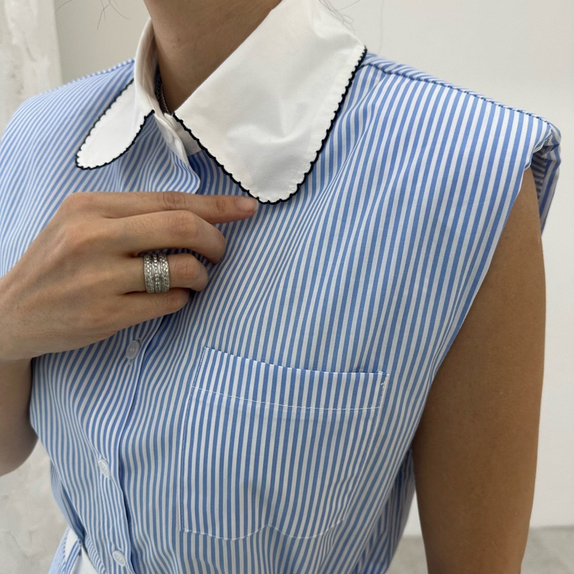 MABEL-Q韓國㊣直郵東大門代購女裝新款25春夏人氣馬甲刺繡SOUIT by mabel-Q馬甲