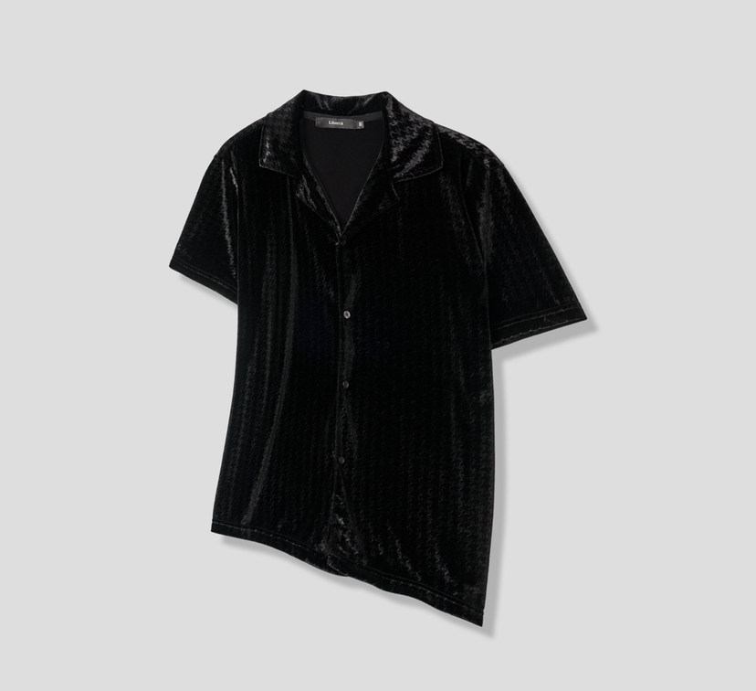 N.BLACKSTORE直郵韓國代購㊣女裝新品休閑襯衫蕾絲衫天鵝絨N.BLACKSTORE襯衫/蕾絲衫