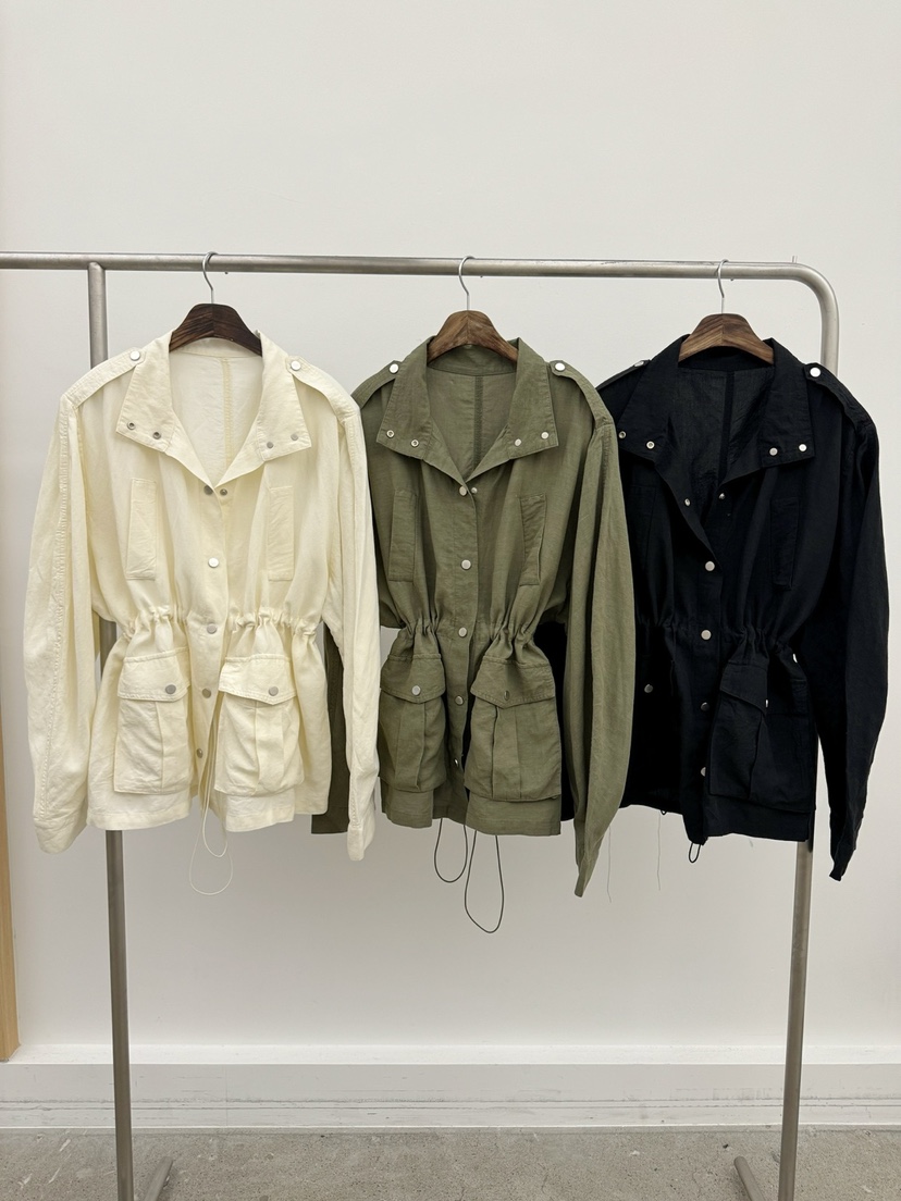 J.RITZY韓國㊣直郵東大門代購女裝新品時尚人氣休閑夾克亞麻J.RITZY夾克