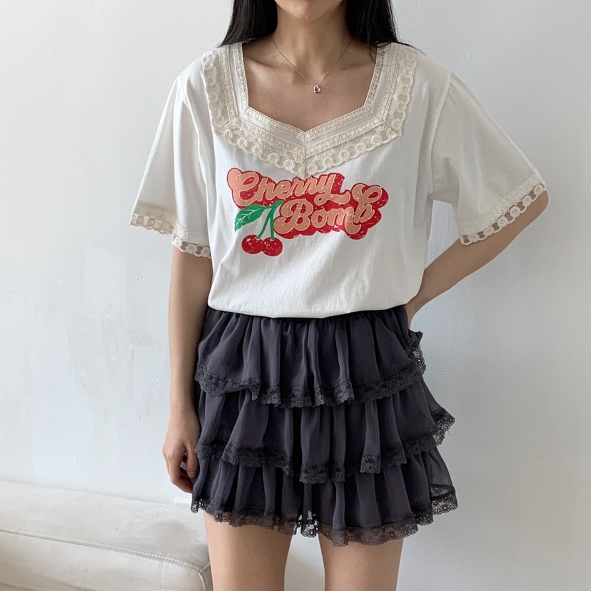 LOVABLE韓國直郵㊣女裝新款休閑推薦熱賣人氣25春夏時尚T恤LOVABLET恤