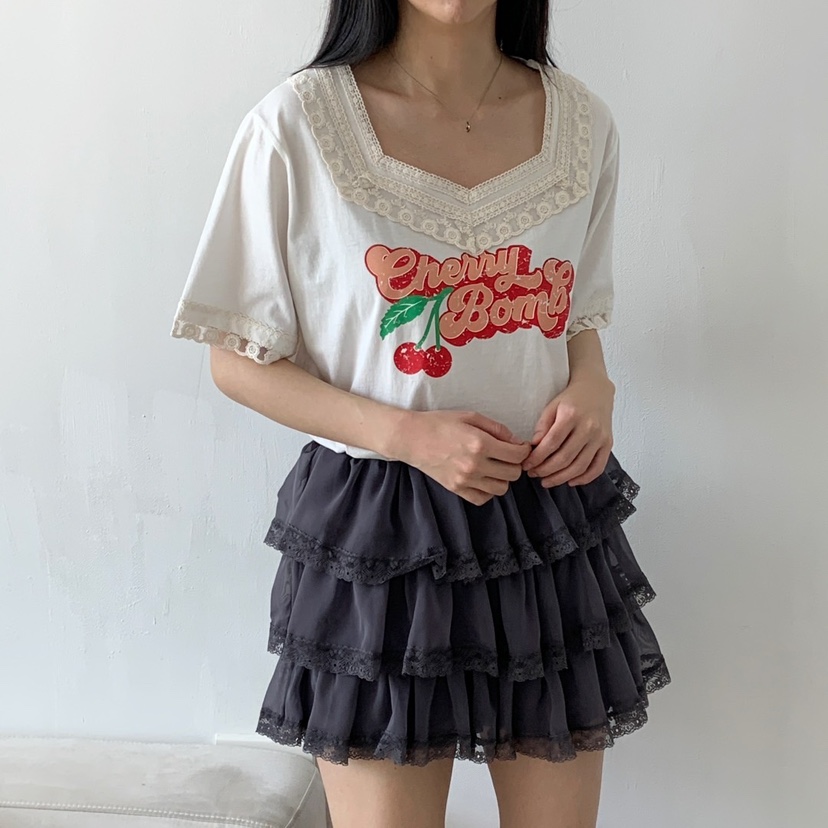 LOVABLE韓國直郵㊣女裝新款休閑推薦熱賣人氣25春夏時尚T恤LOVABLET恤
