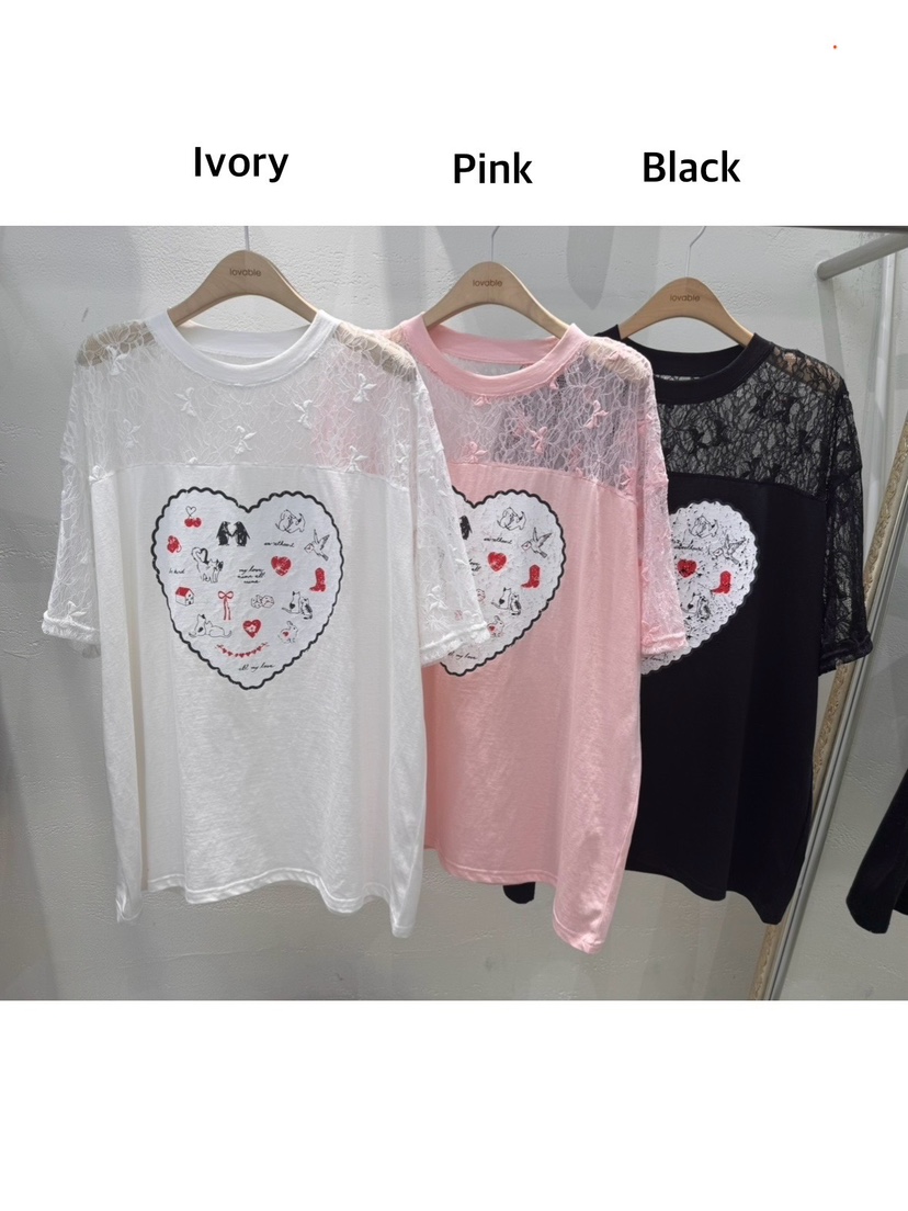 LOVABLE直郵韓國代購㊣女裝新品25春夏人氣休閑推薦熱賣T恤LOVABLET恤