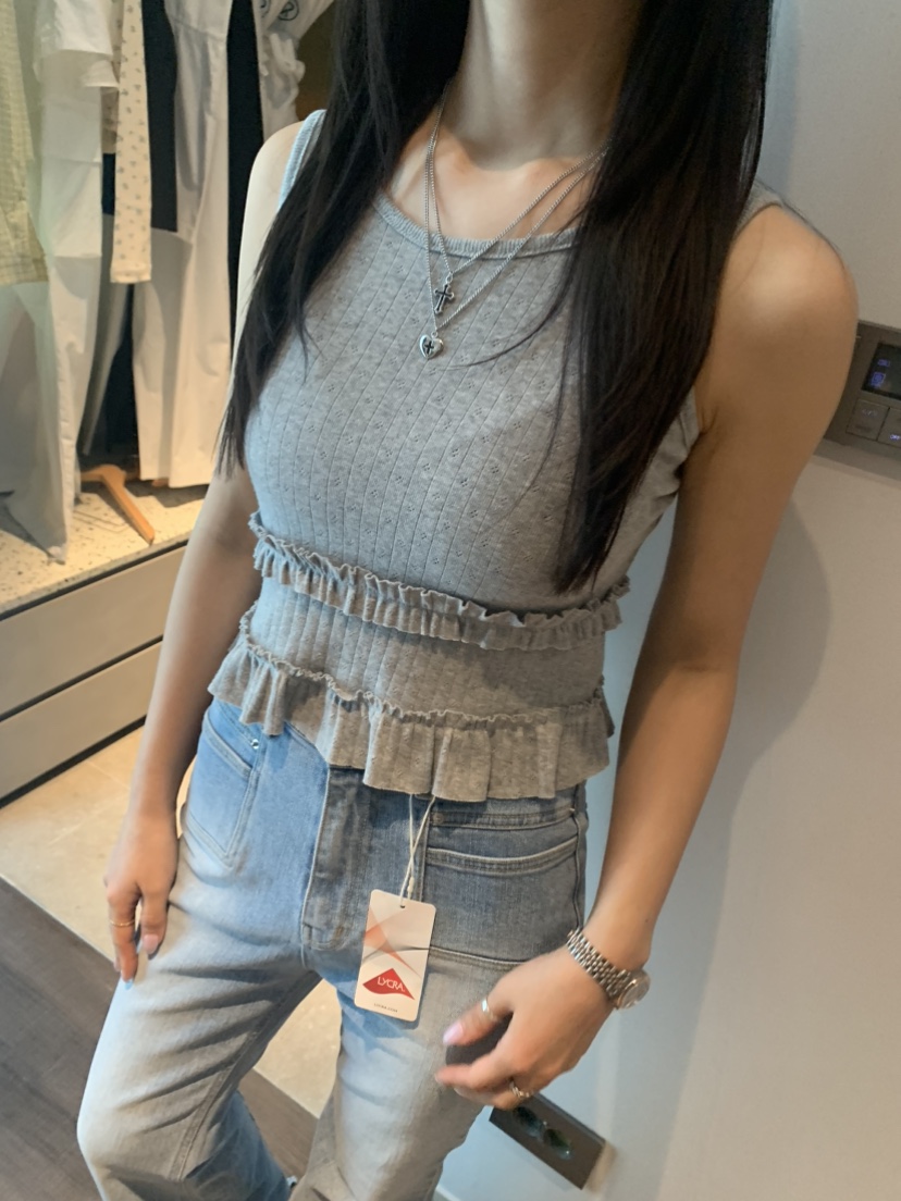 BADCALM直郵韓國代購㊣女裝新款熱賣推薦時尚25春夏吊帶背心BADCALM吊帶/背心